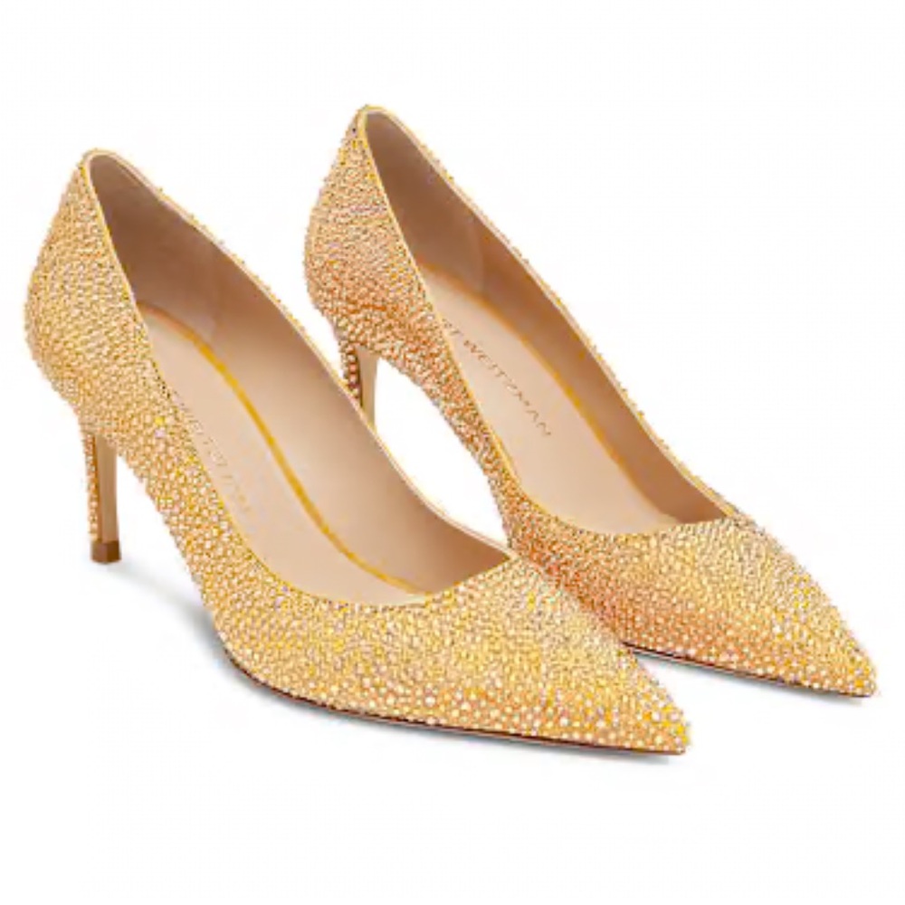 Stuart Weitzman Swarovski Crystal-Embellished Pumps